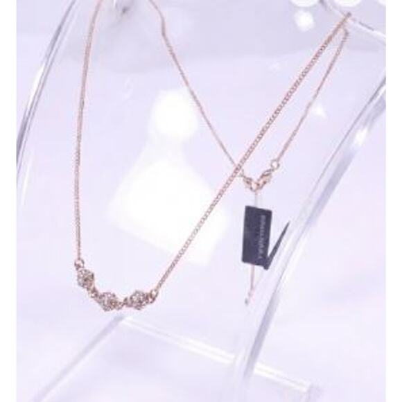 Banana Republic Women's Pave Triple Ball and Howlite Necklace NWT 45 55 - Picture 2 of 16